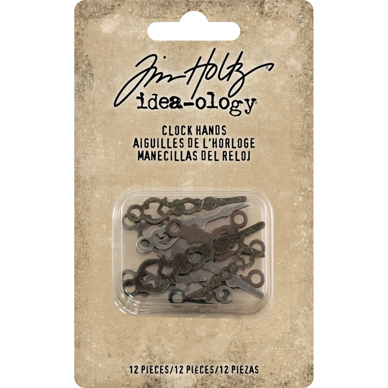 Idea-Ology Metal Clock Hands 12/Pkg-Assorted Sizes